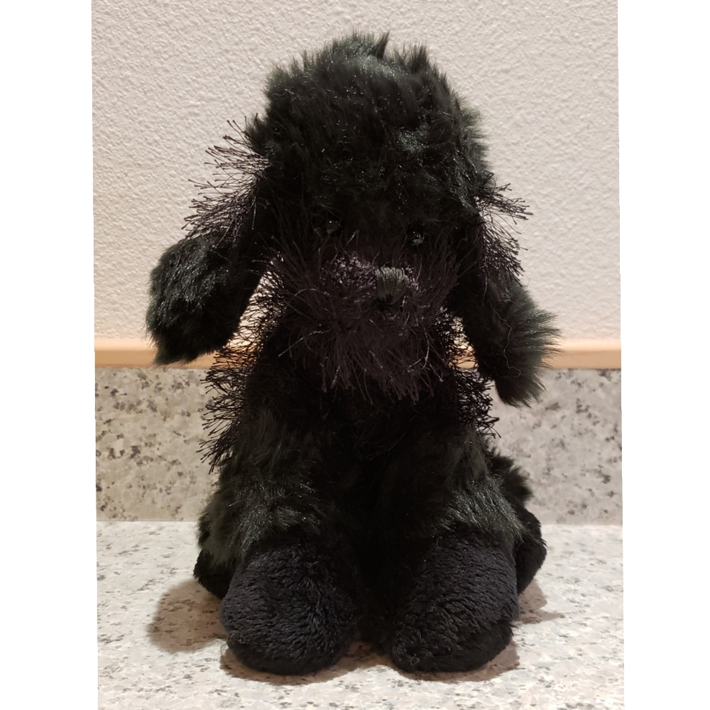 WEBKINZ Black Poodle Kids Stuffed Animal